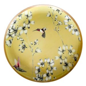 Meraki Lily Spring Yellow Round Tray