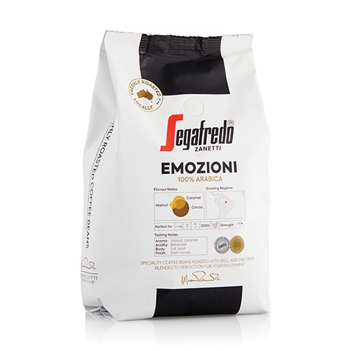 Segafredo Zanetti Emozioni 100% Arabica Coffee Beans 500g
