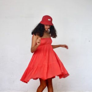 Cotton House Jasmine Sundress In Coral