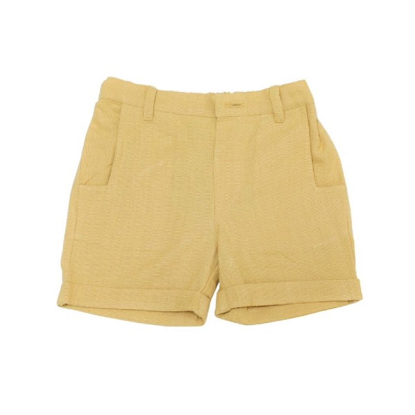 Unisex Organic Cotton Yellow Shorts