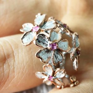 Salalo Amot Pink Bouquet Ring